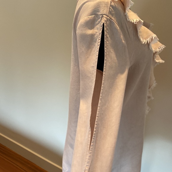 CHELSEA & THEODORE boho Blouse, size S, long sleeve with opening - Picture 2 of 5